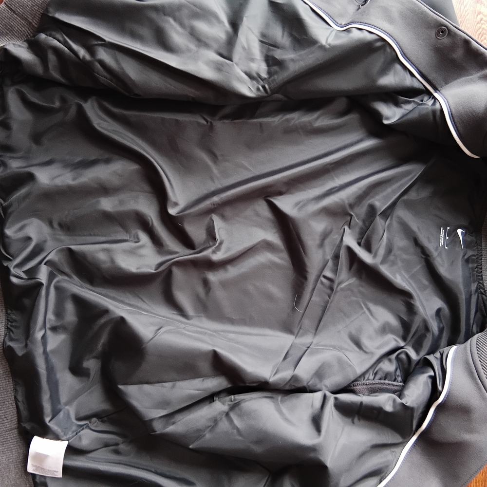 Nike Black and Gray Varsity Jacket - Picture 7 of 9